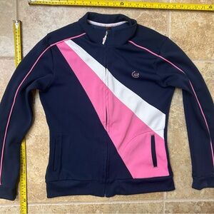 Fox Women's Jacket - Navy, Pink, and White